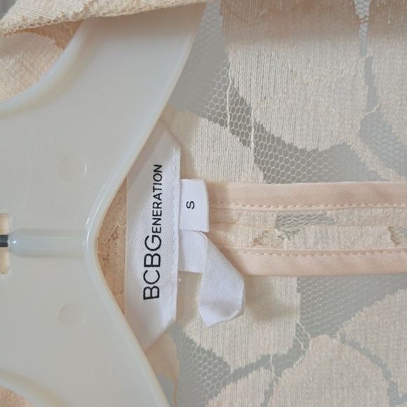 BCBG size S see thru pink jacket - Picture 2 of 4